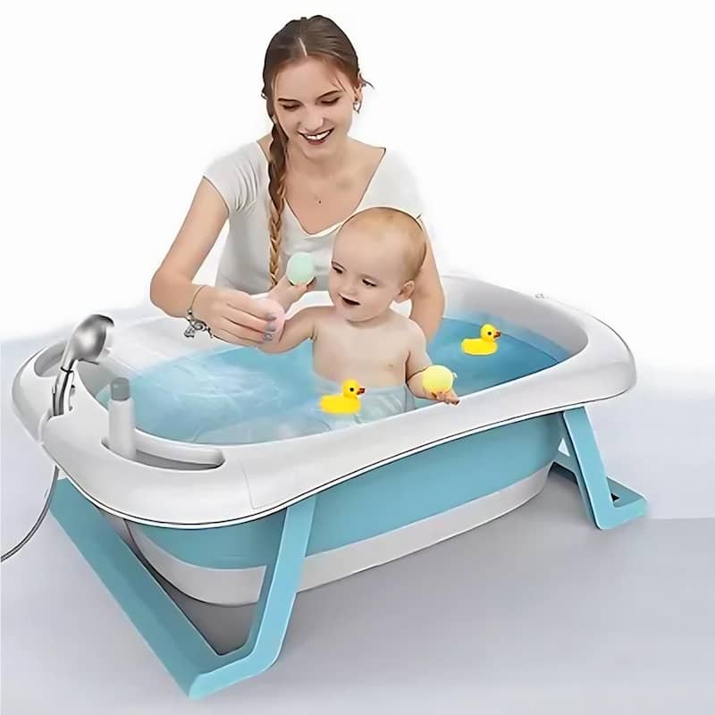Banheira Vitoriana Infantil P/ Bebê Ofurô Silicone Dobrável Para